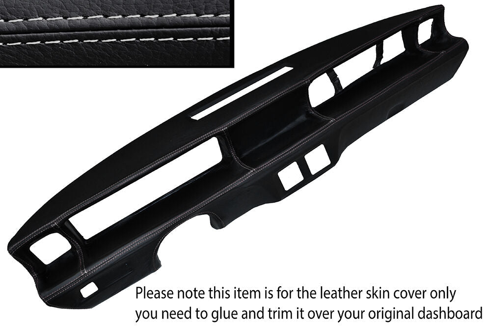 GREY STITCH DASH DASHBOARD LEATHER SKIN COVER FITS FIAT X1/9 X19 1974-1978