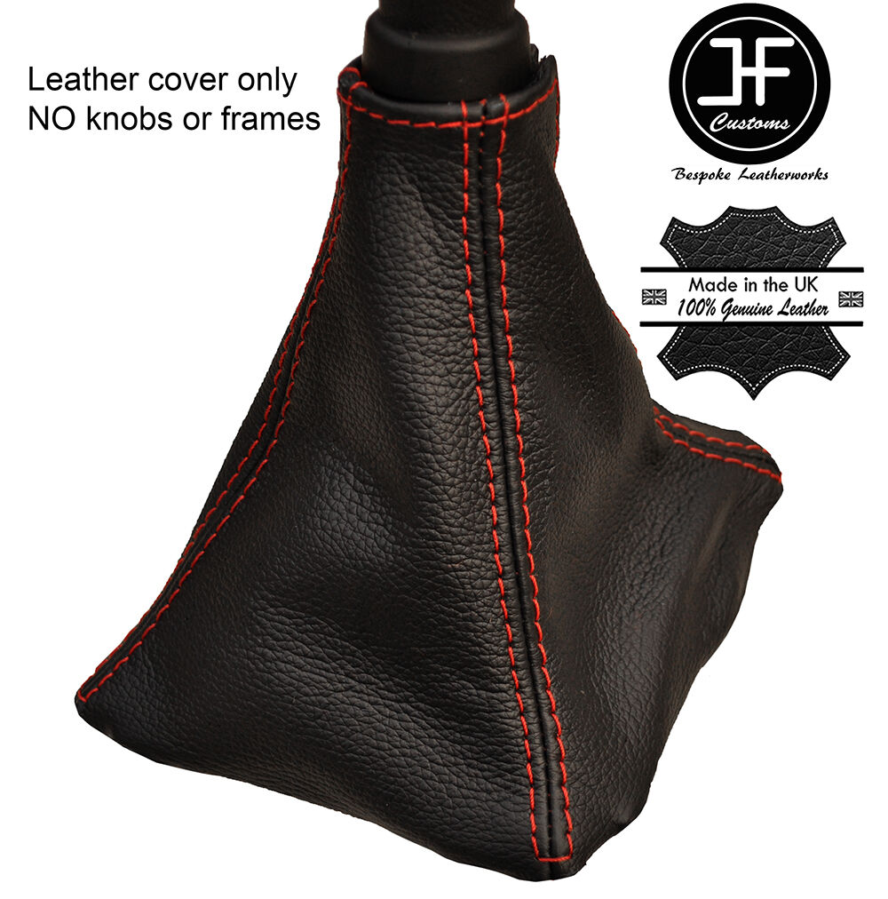 RED STITCHING GENUINE LEATHER MANUAL GEAR GAITER FITS SUZUKI SWIFT 2010-2015