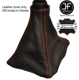 RED STITCHING GENUINE LEATHER MANUAL GEAR GAITER FITS SUZUKI SWIFT 2010-2015