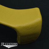 FOR MASERATI LEVANTE YELLOW LEATHER COVERED UPPER STEERING COLUMN TRIM + FRAME