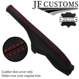 RED STITCH ITALIAN TOP-GRAIN LEATHER HANDBRAKE COVER FITS HONDA PRELUDE 92-96