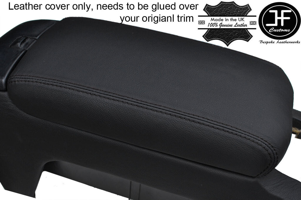 BLACK STITCHING ARMREST LID REAL LEATHER COVER FITS LEXUS SC 430 SC 2001-2010