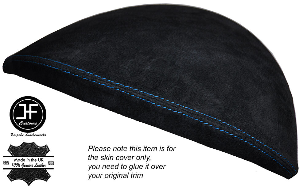 BLUE STITCH SPEEDO GAUGE HOOD SUEDE SKIN COVER FITS BMW 1 SERIES E81 E82 E87