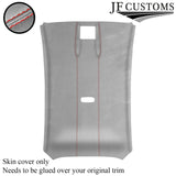 RED STITCH L GREY LUXE SUEDE HEADLINER COVER FITS FORD FIESTA MK7 13-17