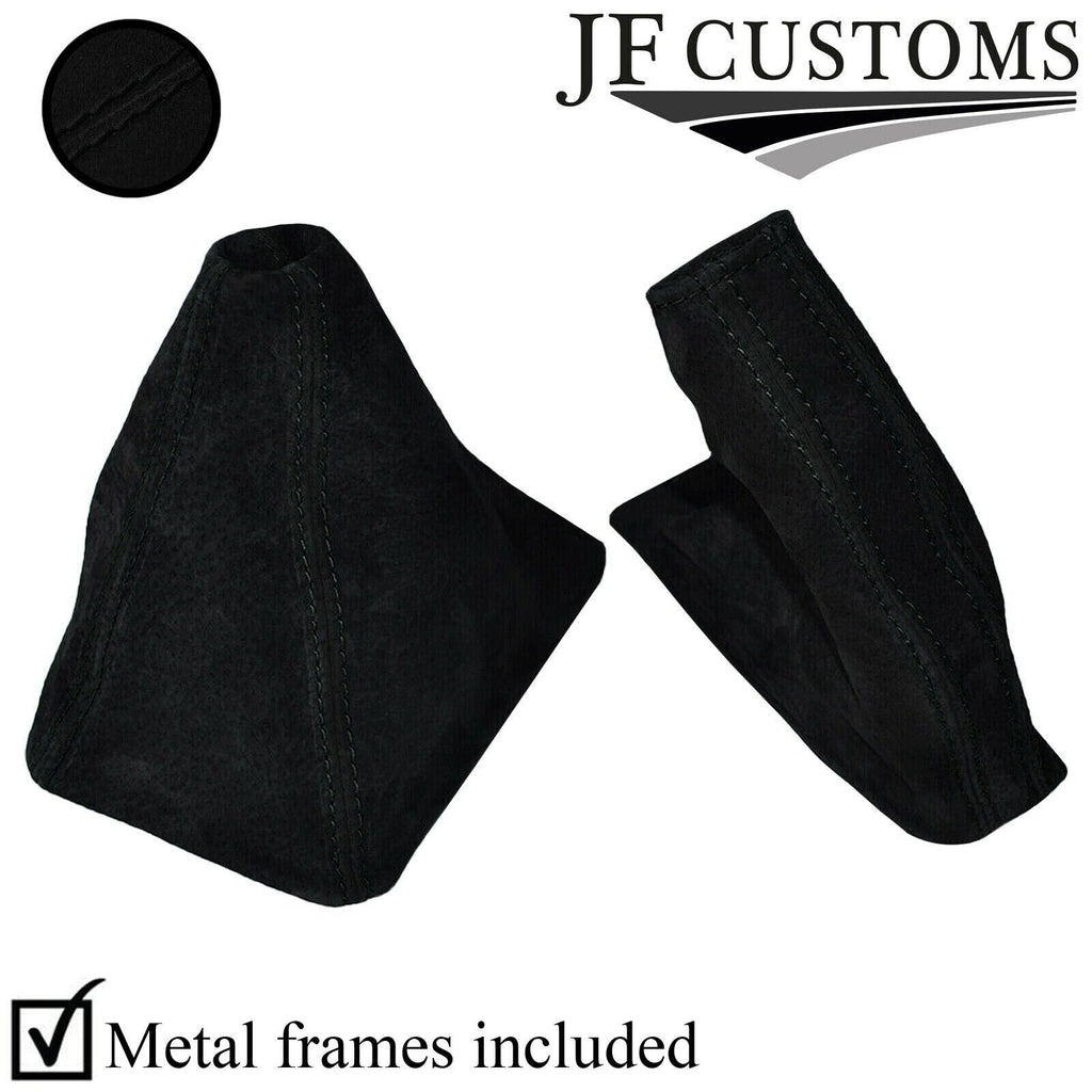 BLACK STITCH FITS NISSAN SKYLINE R32 GTS GTR PU SUEDE GEAR & HANDBRAKE GAITER