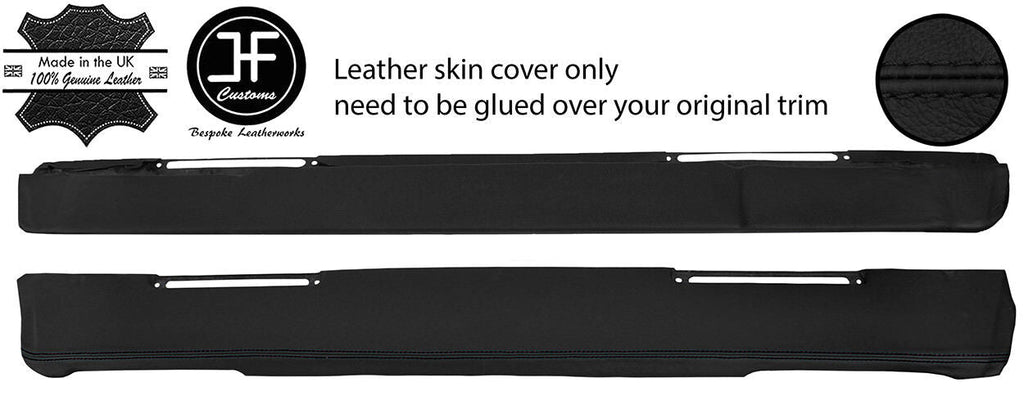 BLACK STITCH TOP DASHBOARD LEATHER COVER FOR LAND ROVER SERIES 2 2A 3 STYLE 2