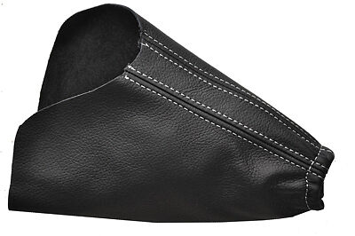 FITS FORD MONDEO MK4 LEATHER HANDBRAKE 07+ white stitch CUSTOM NEW MADE IN UK