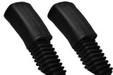 BLACK STITCH FITS RANGE ROVER VOGUE L322 02-12 2X SEAT BELT STALK LEATHER COVERS