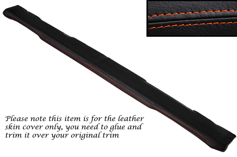 ORANGE STITCH TOP DASH DASHBOARD LEATHER SKIN COVERS FITS LAND ROVER SERIES 3