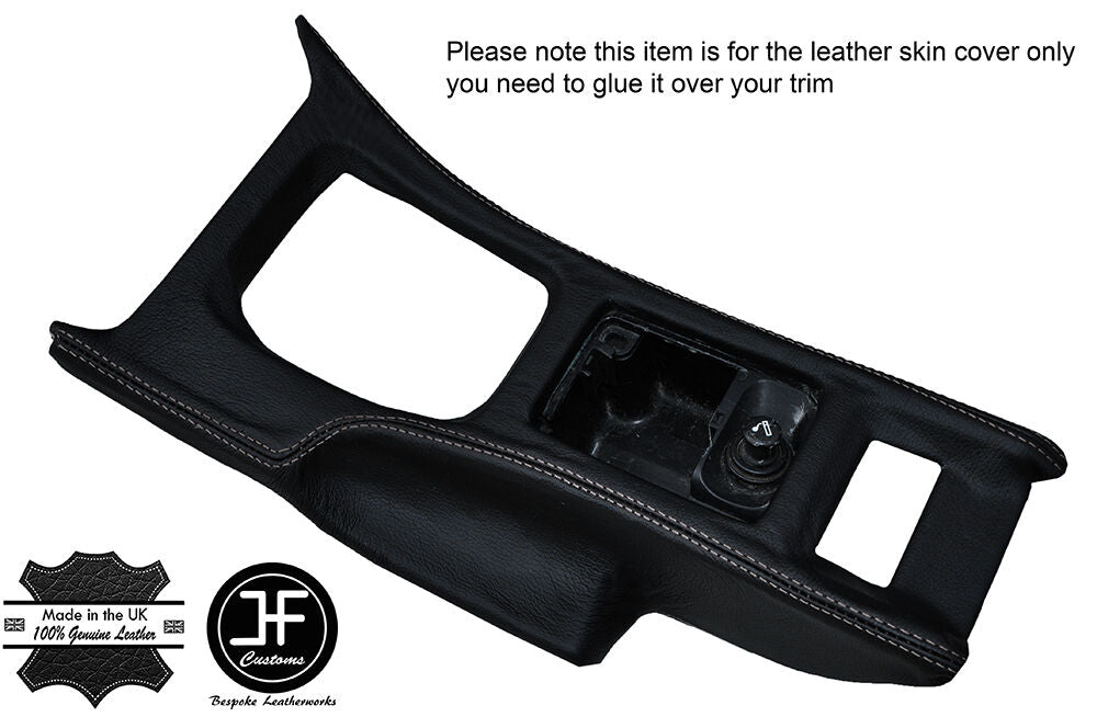 GREY STITCH CONSOLE GEAR SURROUND LEATHER COVER FITS NISSAN 300ZX Z32 90-96