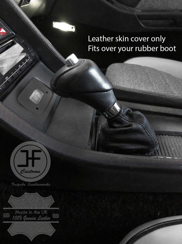 BLACK STITCH TOP GRAIN FITS PORSCHE 928 AUTOMATIC LEATHER OVER THE RUBBER GAITER