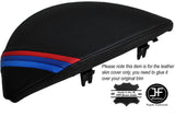 TRI STRIPES BLACK STITCH SPEEDO GAUGE HOOD COVER FITS BMW 1 SERIES E81 E82 E87