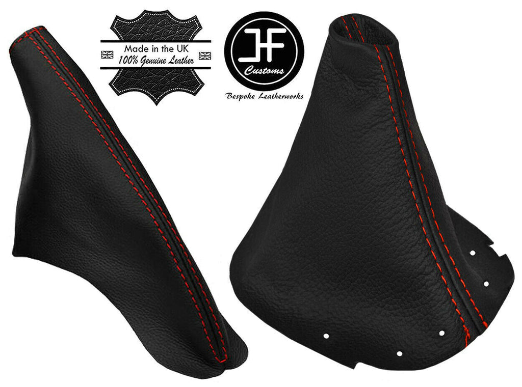 RED STITCH FOR NISSAN 200 SX SILVIA S14 95-1998 GEAR HANDBRAKE GAITER LEATHER