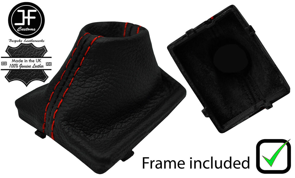 RED  STITCH LEATHER AUTOMATIC S TRONIC GEAR+PLASTIC FRAME FITS AUDI R8 15-19