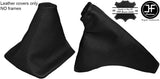 BLACK REAL LEATHER GEAR & HANDBRAKE GAITER FITS HONDA CIVIC MK9 2012-2015