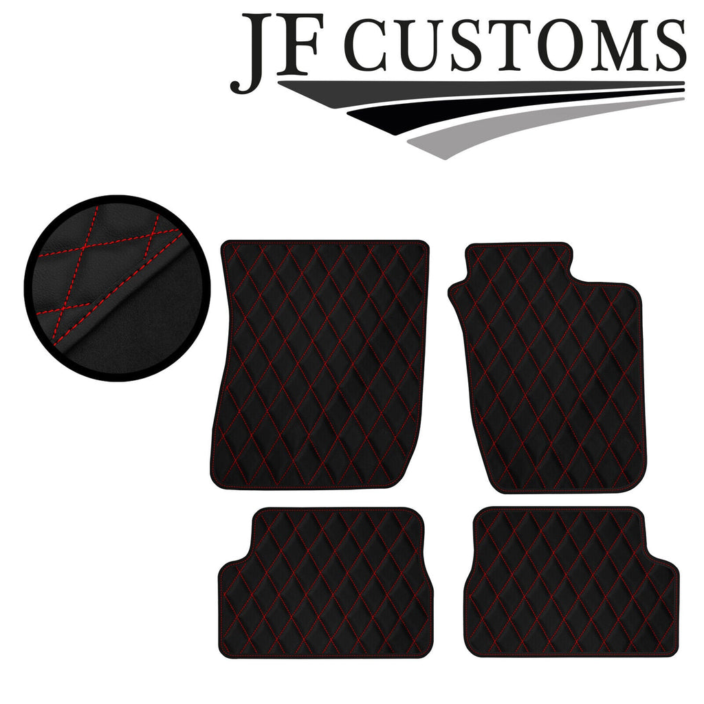 RED DIAMOND STITCH VINYL 4X TAILORED FLOOR MAT CARPETS FOR TOYOTA CELICA 94-99