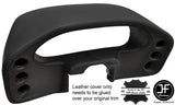 BLACK STITCHING SPEEDO DASH POD REAL LEATHER COVER FITS PORSCHE 928 1978-1989