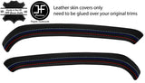 TRI STITCH 2X REAR DOOR TRIM LEATHER COVERS FOR BMW 3 E90 SALOON 2006-2013
