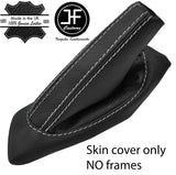 GREY STITCH CARBON FIBER VINYL HANDBRAKE GAITER FITS PEUGEOT RCZ 09-16 STYLE 2