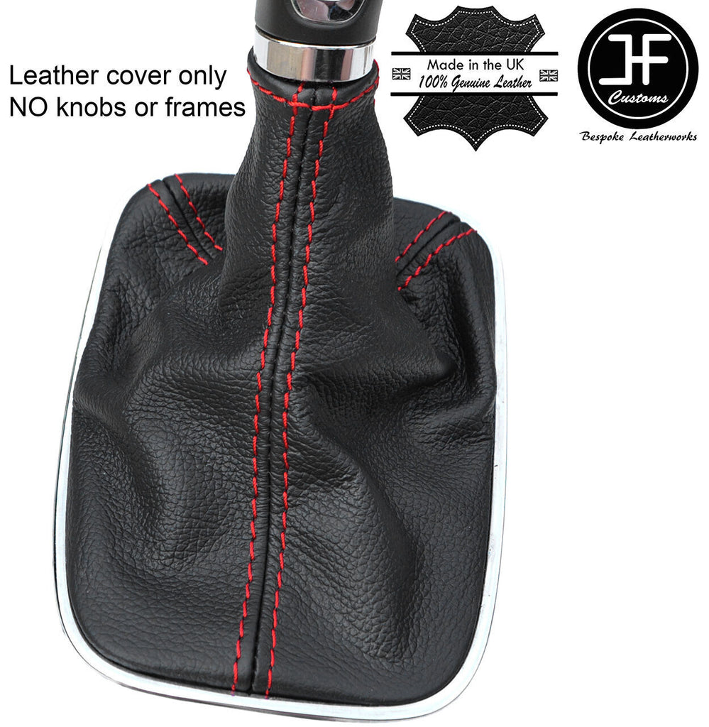 RED STITCH LEATHER MANUAL GEAR GAITER FOR VAUXHALL ASTRA MK6 J 2009-2015