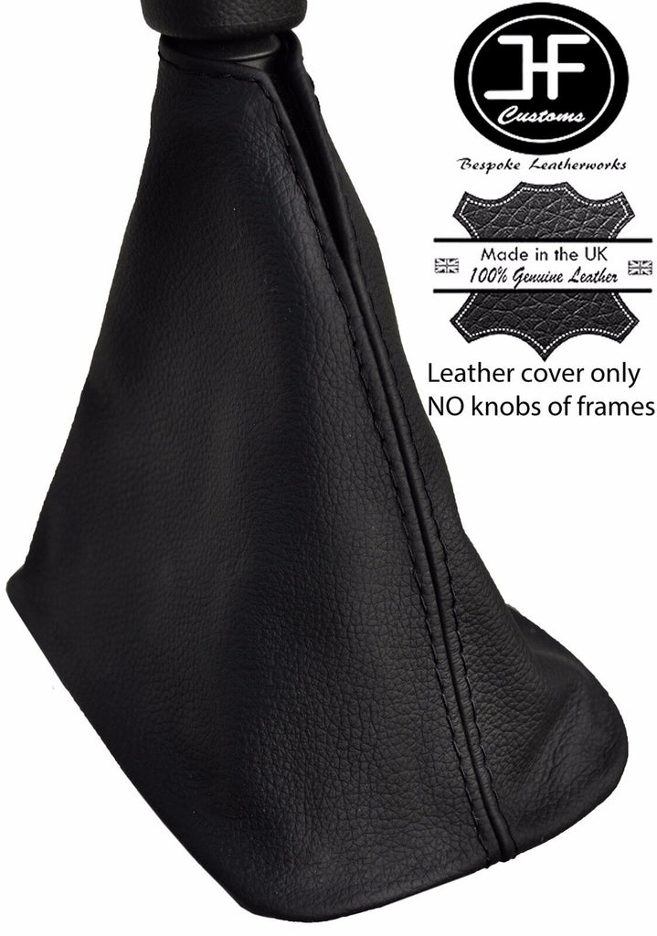 BLACK STITCH LEATHER GEAR GAITER 5 SPEED FITS MITSUBISHI MIRAGE 2014-2017