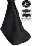 BLACK STITCH LEATHER GEAR GAITER 5 SPEED FITS MITSUBISHI MIRAGE 2014-2017