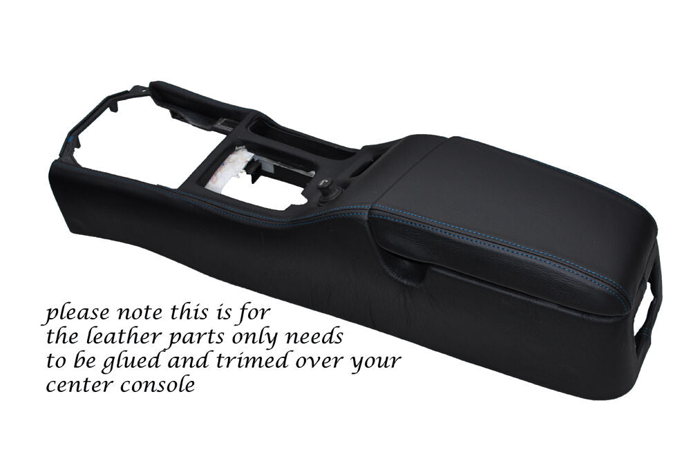 BLUE STITCH CENTRE CONSOLE & ARMREST COVERS FITS NISSAN S13 200SX 180SX 88-93