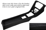 BLACK STITCH CENTRE CONSOLE LEATHER COVER FITS MERCEDES W124 E CLASS 83-95