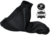 BLACK STITCHING FITS ALFA ROMEO MITO HANDBRAK GAITER 2008-2015 REAL LEATHER