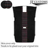 RED STITCH TARTAN LUXE SUEDE HEADLINER COVER FOR VW GOLF MK7 13-19 3DR