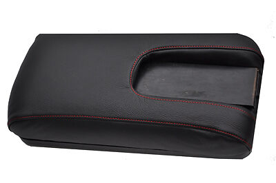 FITS MITSUBISHI FTO ARMREST COVER red stitching LEATHER TO FIT PHONE MODELS