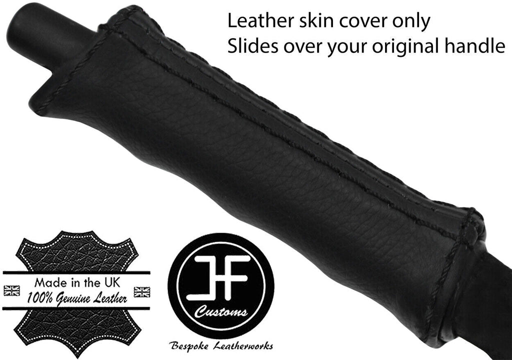 BLACK STITCH REAL LEATHER HANDBRAKE HANDLE COVER FITS PORSCHE 911 912 930 63-90