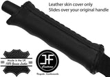 BLACK STITCH REAL LEATHER HANDBRAKE HANDLE COVER FITS PORSCHE 911 912 930 63-90
