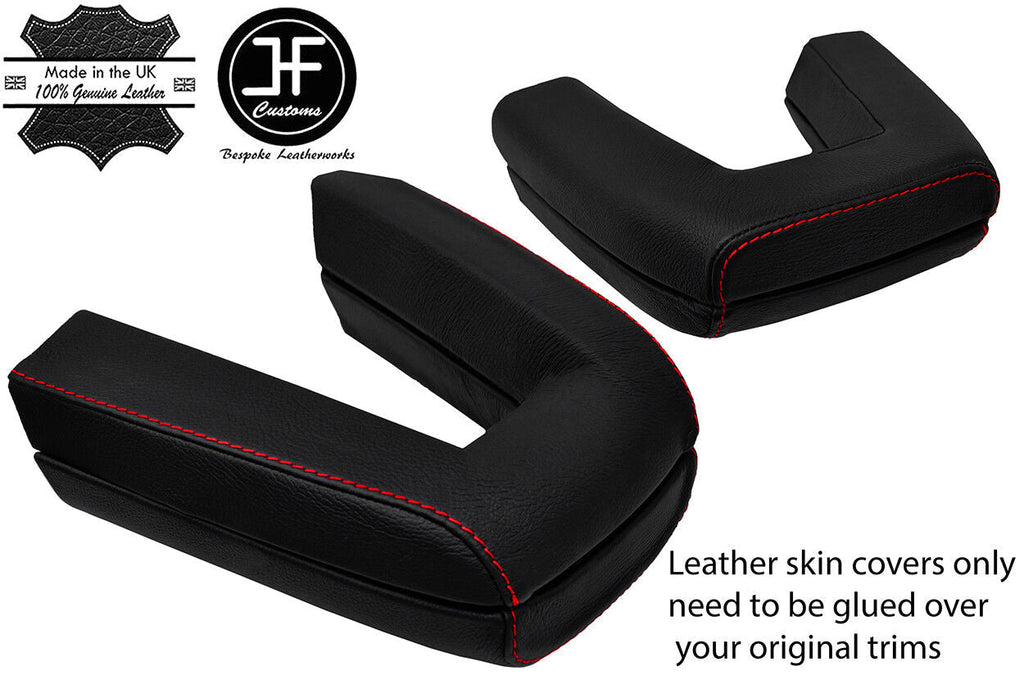 RED STITCH ROLL OVER BAR REAL LEATHER COVERS FITS BMW Z4 E85 ROADSTER 03-09