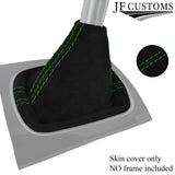 GREEN STITCHING REAL SUEDE MANUAL GEAR GAITER FITS AUDI A3 8P 2004-2012