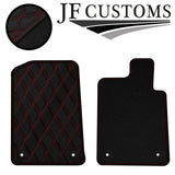 RED DIAMOND STITCH  VINYL 4X TAILORED FLOOR CARPET FOR PEUGEOT 607 99-10 JF1