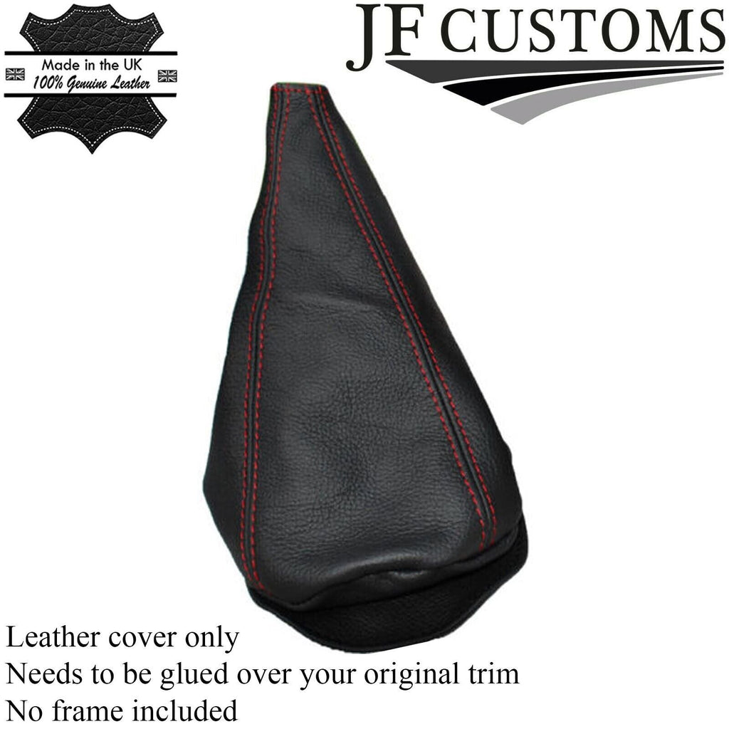RED STITCH LEATHER FITS MINI COOPER CLASSIC UP TO 2000 YEAR GEAR GAITER
