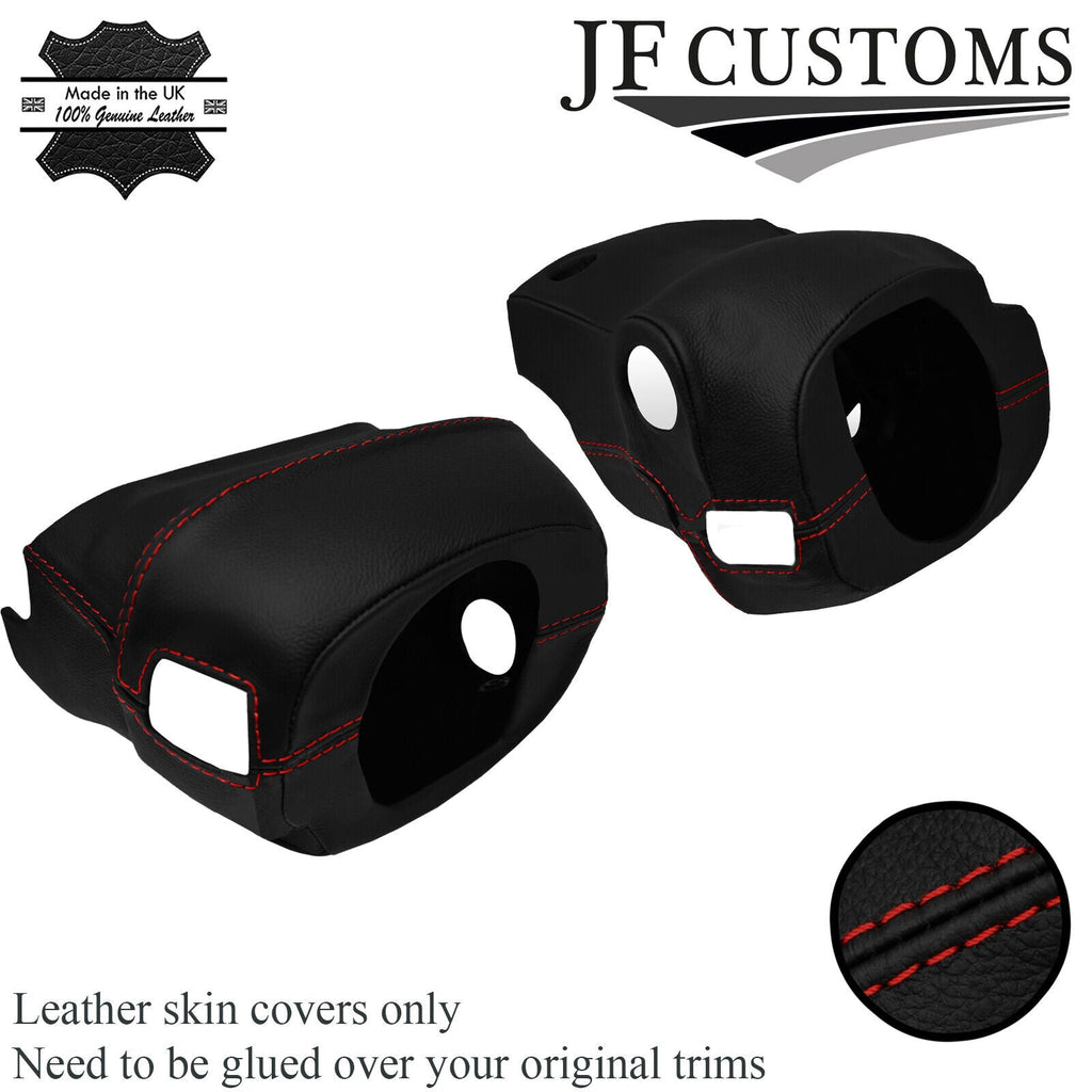 D RED STITCH LEATHER STEERING SHROUD COVER FOR HONDA CIVIC MK6 EK4 EK9 96-00