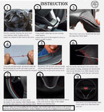 FITS BMW 5 SERIES E38 M SPORT LUXURY LEATHER STEERING WHEEL COVER MADE IN UK