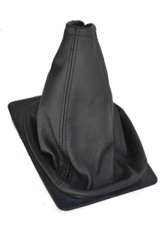 FITS PORSCHE 924 944 968 LEATHER GEAR GAITER black stitch CUSTOM NEW MADE IN UK