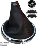 RED STITCH LEATHER GEAR GAITER FITS MITSUBISHI ASX OUTLANDER SPORT 2010-2016