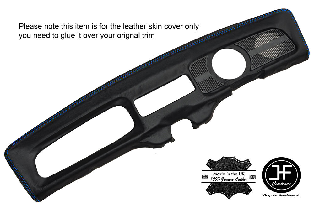 BLUE STITCH DASH DASHBOARD PAD LEATHER COVER FITS VW BEETLE CLASSIC 1968-1970