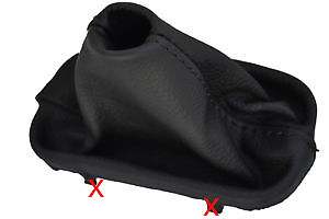 FITS MERCEDES R170 SLK 1996-2004 GEAR GAITER LEATHER BLACK CUSTOM NEW MADE IN UK