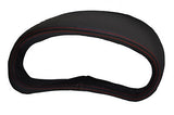 FITS PEUGEOT 206  GAUGE HOOD SPEEDO COVER LEATHER red stitching CUSTOM NEW