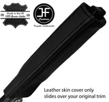 BLACK & BLACK STRIPE LEATHER HANDBRAKE HANDLE COVER FOR MERCEDES SLK R170 96-04