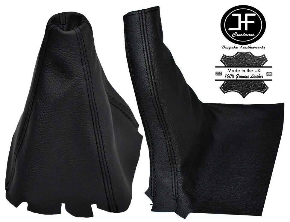 BLACK STITCH LEATHER MANUAL GEAR & HANDBRAKE GAITER FOR LEXUS IS200 IS300 98-05