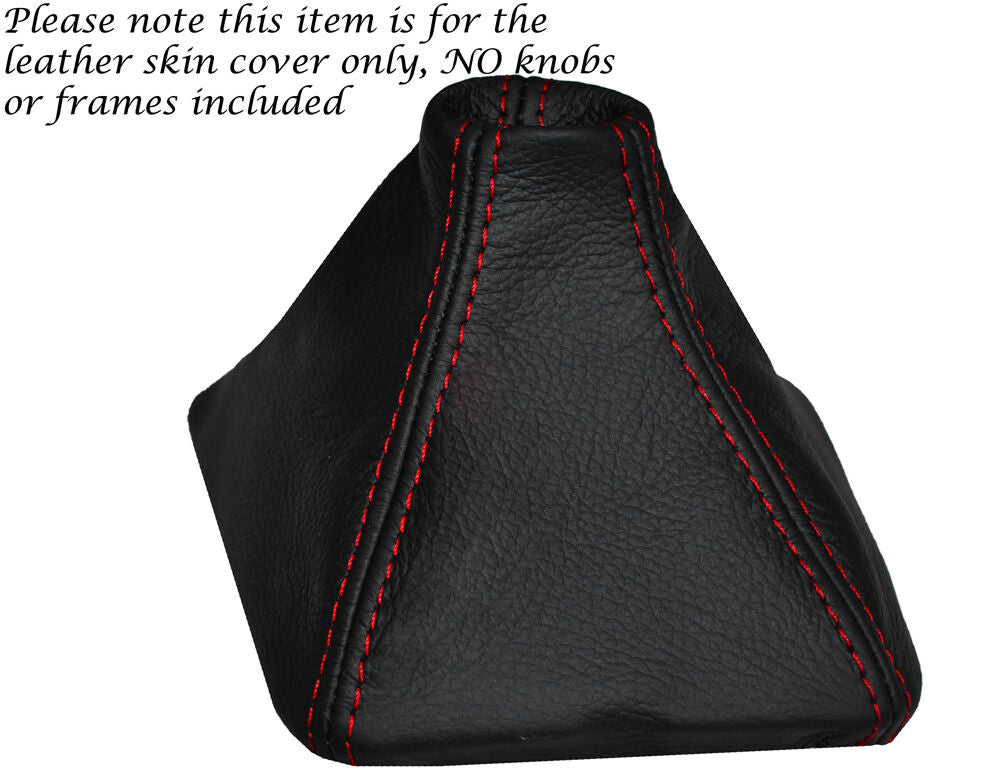 RED STITCH LEATHER AUTO AUTOMATIC GEAR GAITER FITS MERCEDES SLK R172 11-14