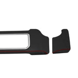 D RED STITCH D GREY SUEDE 2X DASH TRIM COVERS FOR RANGE ROVER SPORT L494 13-21