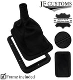 BLACK STITCH LEATHER GEAR GAITER+PLASTIC FRAME FOR AUSTIN MAESTRO MONTEGO 83-95