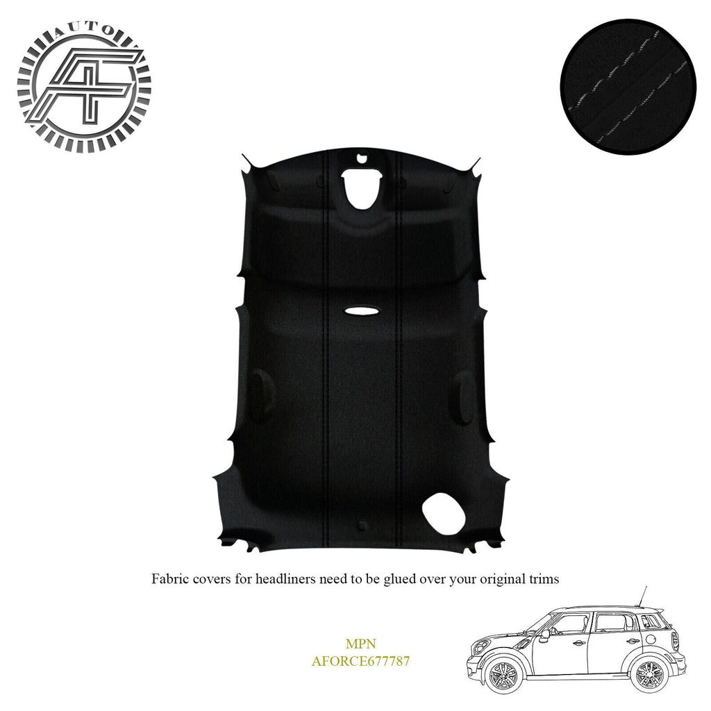 LUXE SUEDE HEADLINER COVER FITS MINI R60 COUNTRYMAN 5 DOOR HATCHBACK 2010-2016